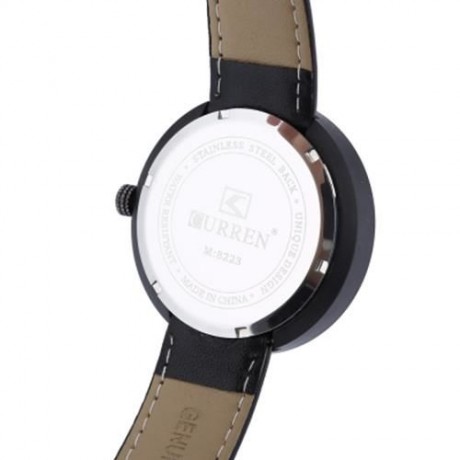 CURREN 8223 CASUAL MALE QUARTZ WATCH WITH BIG DIAL (LIGHT GRAY)