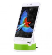 360 DEGREE ROTATING PORTABLE STAND CHARGING DESKTOP DOCK STATION HOLDER FOR IPHONE (WHITE 