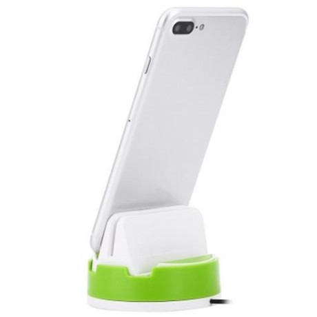 360 DEGREE ROTATING PORTABLE STAND CHARGING DESKTOP DOCK STATION HOLDER FOR IPHONE (WHITE 