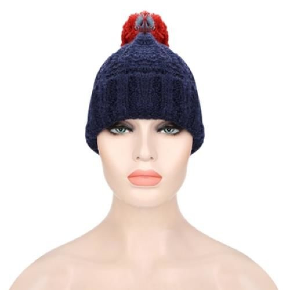 CASUAL VENONAT DECORATION WARM UNISEX KNITTED SOFT HAT (CADETBLUE)
