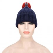 CASUAL VENONAT DECORATION WARM UNISEX KNITTED SOFT HAT (CADETBLUE)