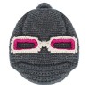 CUTE SUNGLASSES DECORATION GIRLS WARM KNITTED HAT (GRAY)