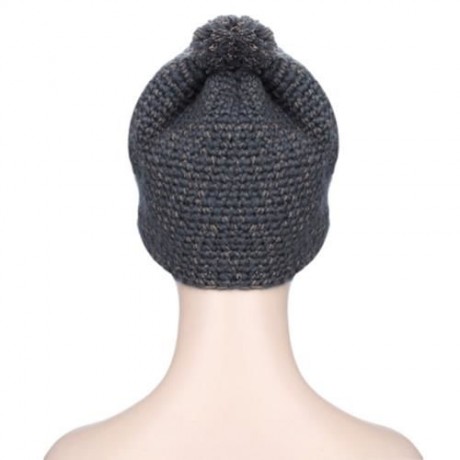 CUTE SUNGLASSES DECORATION GIRLS WARM KNITTED HAT (GRAY)
