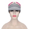 CUTE SUNGLASSES DECORATION GIRLS WARM KNITTED HAT (LIGHT GRAY)