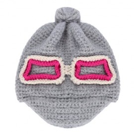 CUTE SUNGLASSES DECORATION GIRLS WARM KNITTED HAT (LIGHT GRAY)