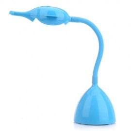 DC 5V 6W CARTOON SNAIL NIGHT LIGHT EYE PROTECTION RECHARGEABLE LED TABLE LAMP (LAKE BLUE)