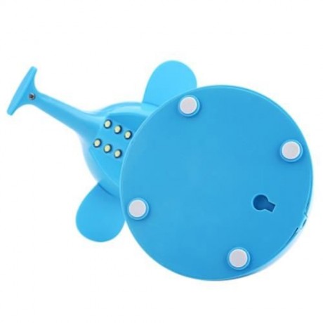 DC 5V 6W CARTOON SNAIL NIGHT LIGHT EYE PROTECTION RECHARGEABLE LED TABLE LAMP (LAKE BLUE)