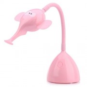 DC 5V 6W CARTOON SNAIL NIGHT LIGHT EYE PROTECTION RECHARGEABLE LED TABLE LAMP (PINK)
