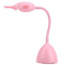 DC 5V 6W CARTOON SNAIL NIGHT LIGHT EYE PROTECTION RECHARGEABLE LED TABLE LAMP (PINK)