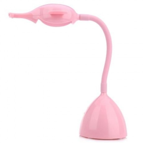DC 5V 6W CARTOON SNAIL NIGHT LIGHT EYE PROTECTION RECHARGEABLE LED TABLE LAMP (PINK)
