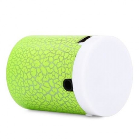 PORTABLE FLASH LED LIGHT CRACK PATTERN SUPPORT TF CARD MP3 MUSIC PLAYER WITH SPEAKER (GREE