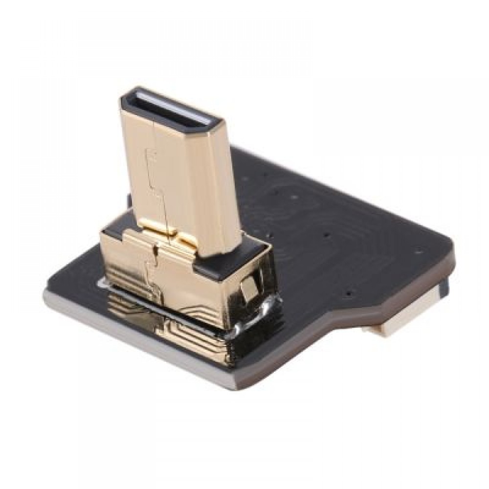 CY CYFPV Micro HDMI Type D Male Up Angled 90 Degree Connector for FPV HDTV Multicopter Aer CY CYFPV Micro HDMI Type D Male Up Angled 90 Degree Connector for FPV HDTV Multicopter Aer