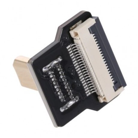 CY CYFPV Micro HDMI Type D Male Up Angled 90 Degree Connector for FPV HDTV Multicopter Aer