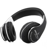 JKR 211B 3.5MM PLUG BLUETOOTH FM PORTABLE HEADSET HEADPHONES (BLACK)