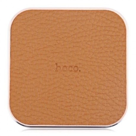 HOCO CW2 PU LEATHER ALUMINUM ALLOY FRAME QI WIRELESS CHARGER FOR QI-ENABLED DEVICES (ROSE 