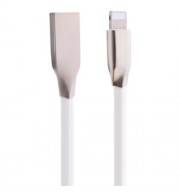 8 PIN ALUMINUM ALLOY COPPER CORE TRANSFER DATA SYNCHRONIZATION CHARGING CORD 0.9M (WHITE)