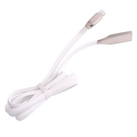 8 PIN ALUMINUM ALLOY COPPER CORE TRANSFER DATA SYNCHRONIZATION CHARGING CORD 0.9M (WHITE)