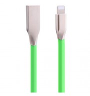 8 PIN ALUMINUM ALLOY COPPER CORE TRANSFER DATA SYNCHRONIZATION CHARGING CORD 0.9M (GREEN)