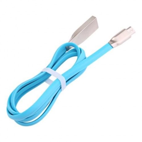MICRO USB  ALUMINUM ALLOY COPPER CORE TRANSFER DATA SYNCHRONIZATION CHARGING CORD 0.9M (BL