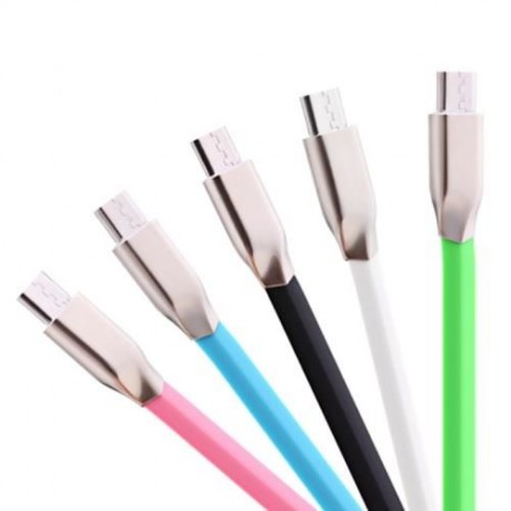 MICRO USB  ALUMINUM ALLOY COPPER CORE TRANSFER DATA SYNCHRONIZATION CHARGING CORD 0.9M (BL