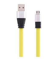 MICRO USB ALUMINUM ALLOY NOODLE TRANSFER DATA SYNCHRONIZATION CHARGING CORD 1M (FLUORESCEN