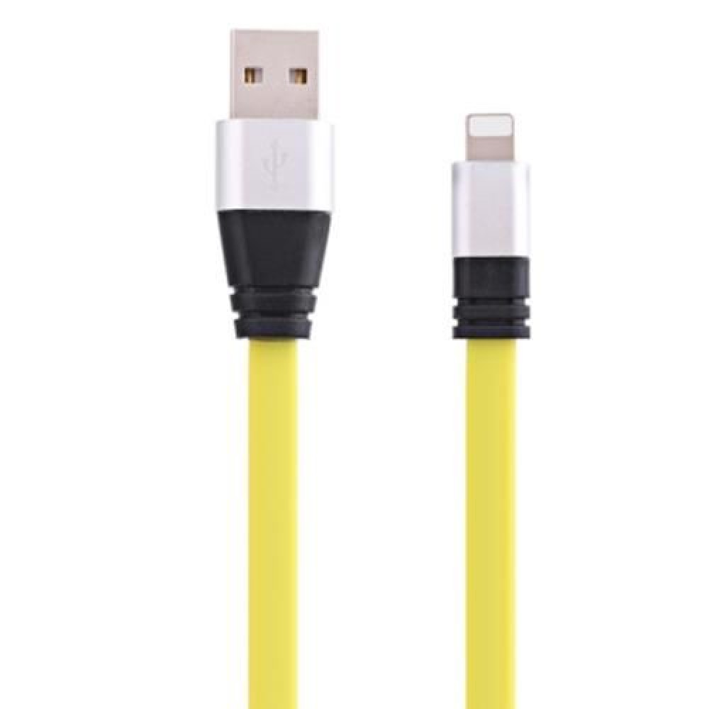 8 PIN ALUMINUM ALLOY NOODLE TRANSFER DATA SYNCHRONIZATION CHARGING CORD 1M (FLUORESCENT YE 8 PIN ALUMINUM ALLOY NOODLE TRANSFER DATA SYNCHRONIZATION CHARGING CORD 1M (FLUORESCENT YE