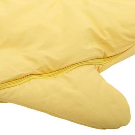 WARM WINTER SWEET CARTOON SHARK BABIES SLEEP BAG THICK INFANT BLANKET (YELLOW)