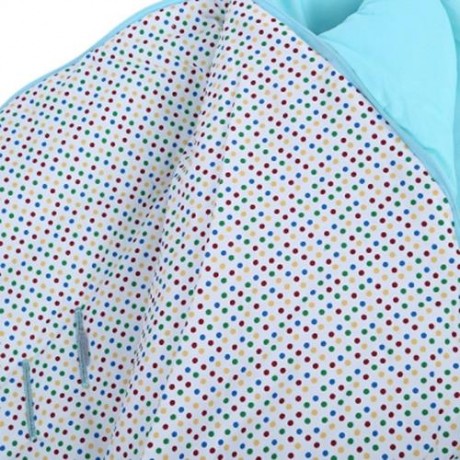 WARM WINTER SWEET CARTOON SHARK BABIES SLEEP BAG THICK INFANT BLANKET (LIGHT BLUE)