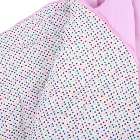 WARM WINTER SWEET CARTOON SHARK BABIES SLEEP BAG THICK INFANT BLANKET (PINK)