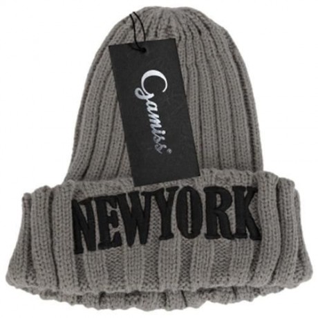 STYLISH LETTER PRINT SOLID COLOR LADIES KNITTED HAT (LIGHT KHAKI)