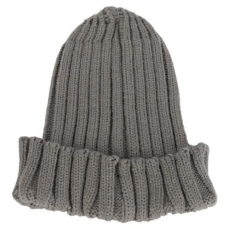 STYLISH LETTER PRINT SOLID COLOR LADIES KNITTED HAT (LIGHT KHAKI)