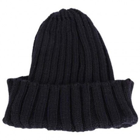STYLISH LETTER PRINT SOLID COLOR LADIES KNITTED HAT (CADETBLUE)