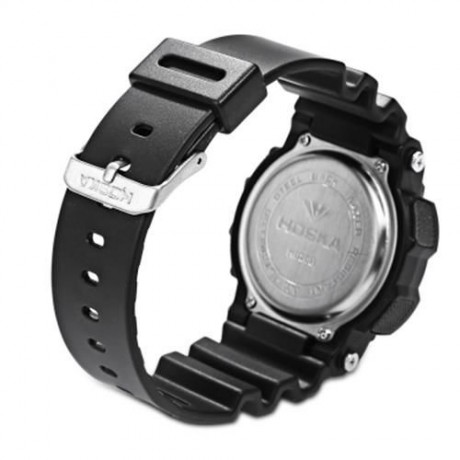 HOSKA H020B CHILDREN LED DIGITAL WATCH 5ATM DAY DATE DISPLAY WRISTWATCH (BLACK)