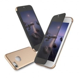 ROCK DR.V SERIES MINIMALIST ULTRA SLIM SMART COVER FLIP CASE FOR IPHONE 7 (TYRANT GOLD)