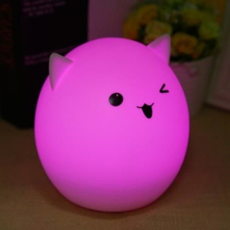 YOUOKLIGHT DC 5V 0.4W LED USB RECHARGEABLE NIGHT CUTE LIGHT COLOR CHANGING BEDSIDE LAMP (W