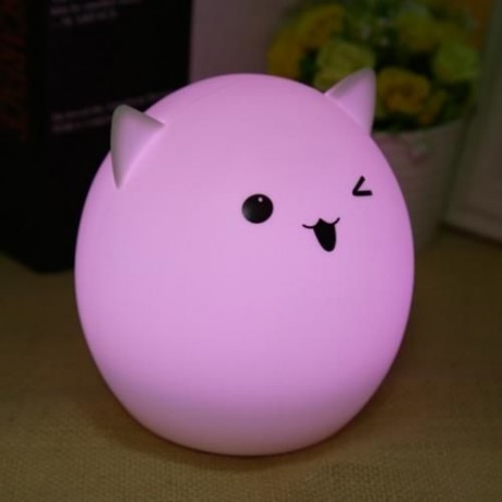 YOUOKLIGHT DC 5V 0.4W LED USB RECHARGEABLE NIGHT CUTE LIGHT COLOR CHANGING BEDSIDE LAMP (W