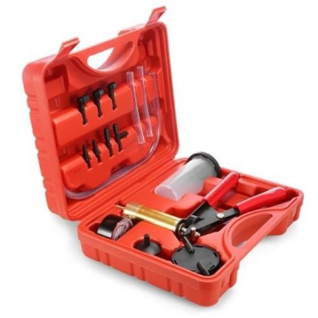 BRAKE FLUID BLEEDER OIL CHANGE HAND HELD VACUUM PUMP TESTER KIT