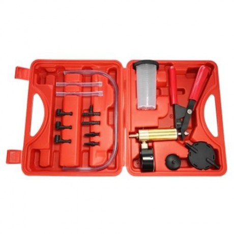 BRAKE FLUID BLEEDER OIL CHANGE HAND HELD VACUUM PUMP TESTER KIT