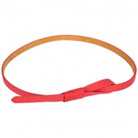 STYLISH PURE COLOR LADIES LEATHER BELT (RED)