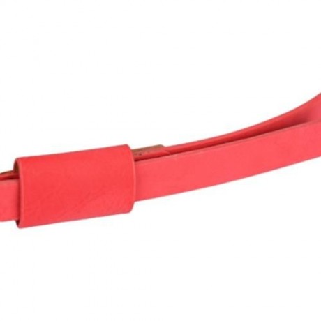 STYLISH PURE COLOR LADIES LEATHER BELT (RED)