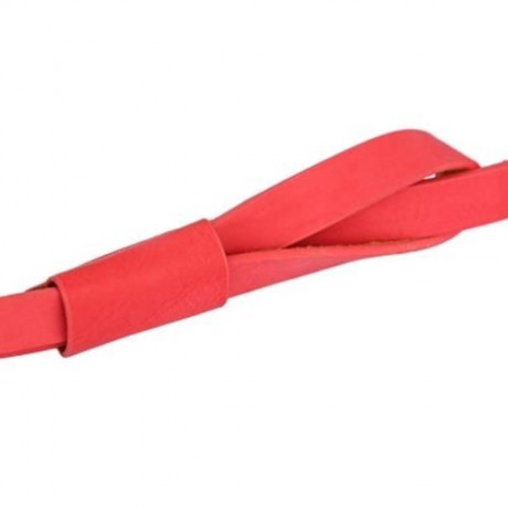 STYLISH PURE COLOR LADIES LEATHER BELT (RED)
