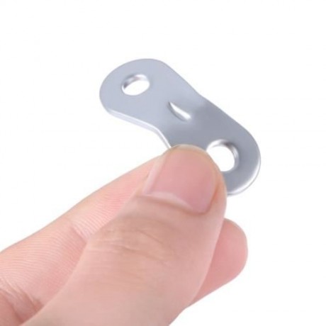 16PCS GENERIC ALUMINUM CAMPING TENT SHELTER TENSIONER GUYLINE ROPE ADJUSTER (SILVER)