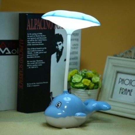 PORTABLE WHALE EYE-PROTECTION 2.5W LED DESK LAMP TOUCH CONTROL 3 DIMMABLE NIGHT LIGHT (LAK