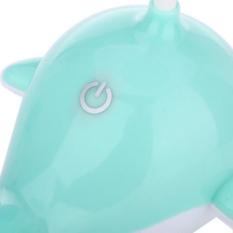 PORTABLE WHALE EYE-PROTECTION 2.5W LED DESK LAMP TOUCH CONTROL 3 DIMMABLE NIGHT LIGHT (GRE