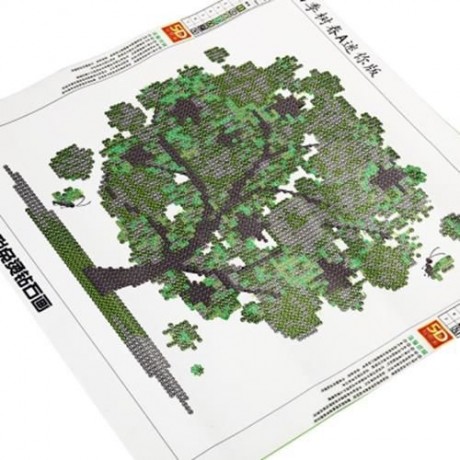 30 X 30CM 5D FOUR SEASONS FORTUNE TREE FULL DRILLED SQUARE NEEDLEWORK DIY DIAMOND PAINTING