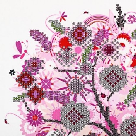 30 X 30CM 5D FOUR SEASONS FORTUNE TREE FULL DRILLED SQUARE NEEDLEWORK DIY DIAMOND PAINTING
