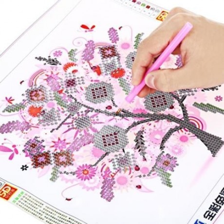 30 X 30CM 5D FOUR SEASONS FORTUNE TREE FULL DRILLED SQUARE NEEDLEWORK DIY DIAMOND PAINTING