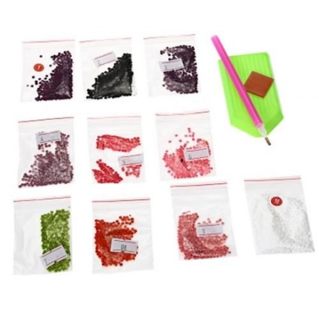 30 X 30CM 5D FOUR SEASONS FORTUNE TREE FULL DRILLED SQUARE NEEDLEWORK DIY DIAMOND PAINTING