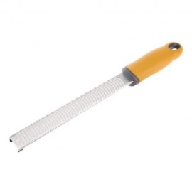 304 STAINLESS STEEL BLADE CITRUS CHOCOLATE CHEESE GRATER ZESTER WITH PROTECTIVE COVER (YEL