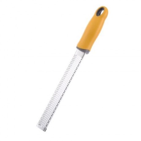 304 STAINLESS STEEL BLADE CITRUS CHOCOLATE CHEESE GRATER ZESTER WITH PROTECTIVE COVER (YEL